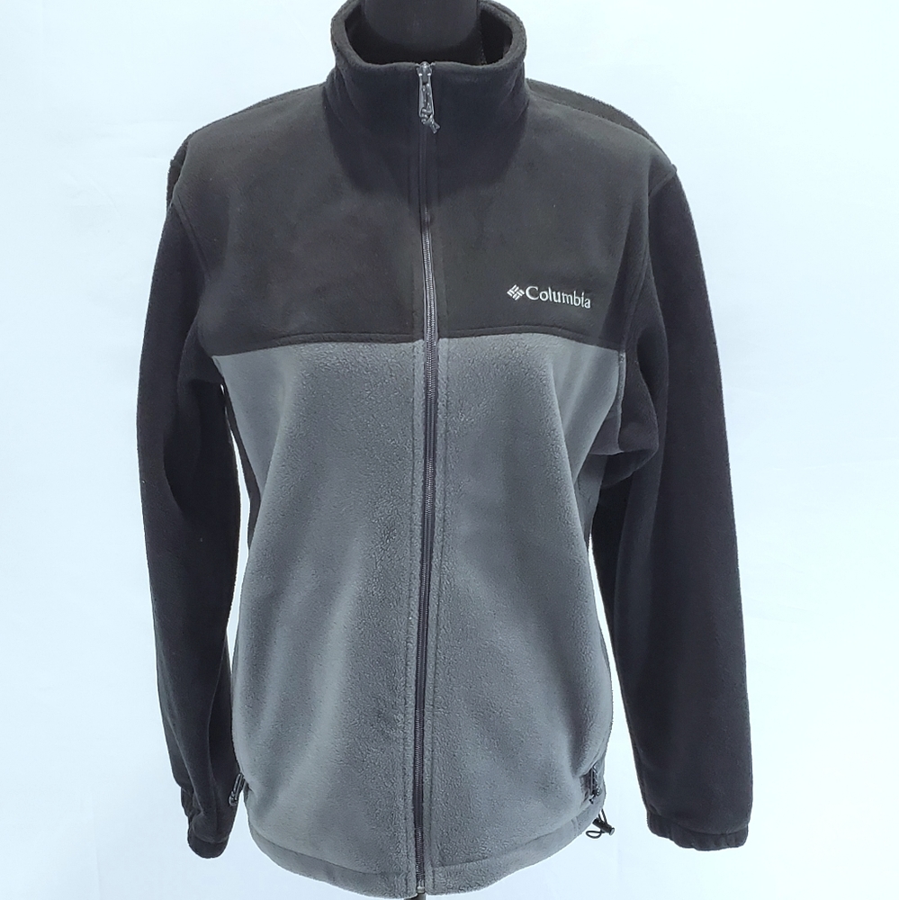 Columbia Men's Black/Grey Zip-Up Fleece